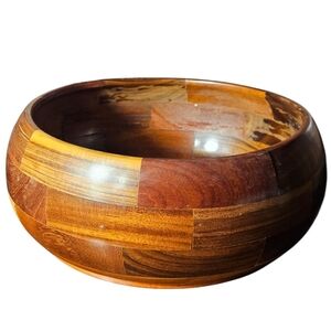 Elegant Wooden Vintage Bowl